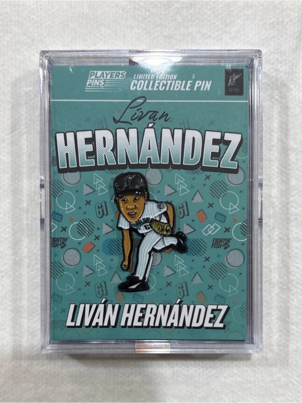Florida Marlins Livan Hernandez Legends Limited Edition Collectible Pin In Hand